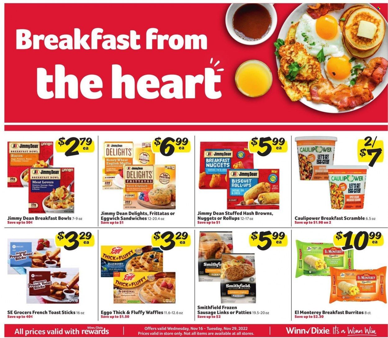 Winn Dixie (AL, FL, GA, LA) Weekly Ad Flyer Specials November 16 to November 29, 2022