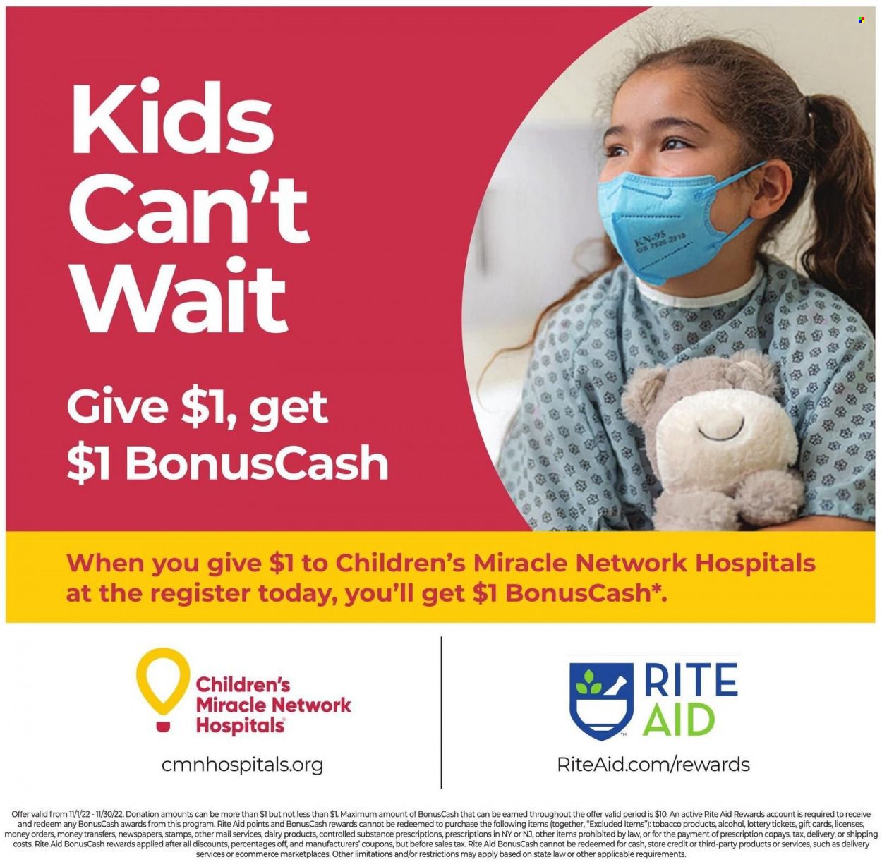 RITE AID Weekly Ad Flyer Specials November 20 to November 26, 2022