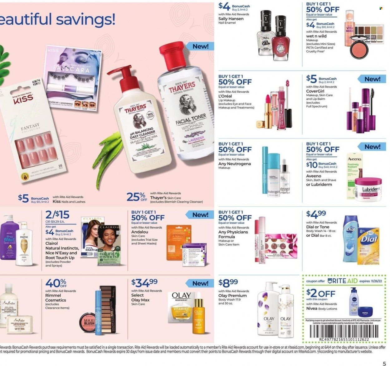 RITE AID Weekly Ad Flyer Specials November 20 to November 26, 2022