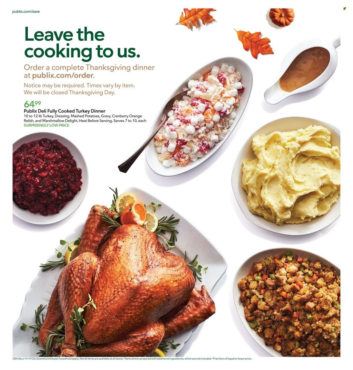 Publix (AL, FL, GA, NC, SC, TN) Weekly Ad Flyer Specials November 17 to November 23, 2022