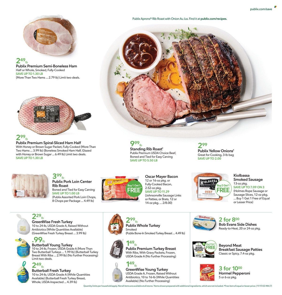 Publix (AL, FL, GA, NC, SC, TN) Weekly Ad Flyer Specials November 17 to November 23, 2022