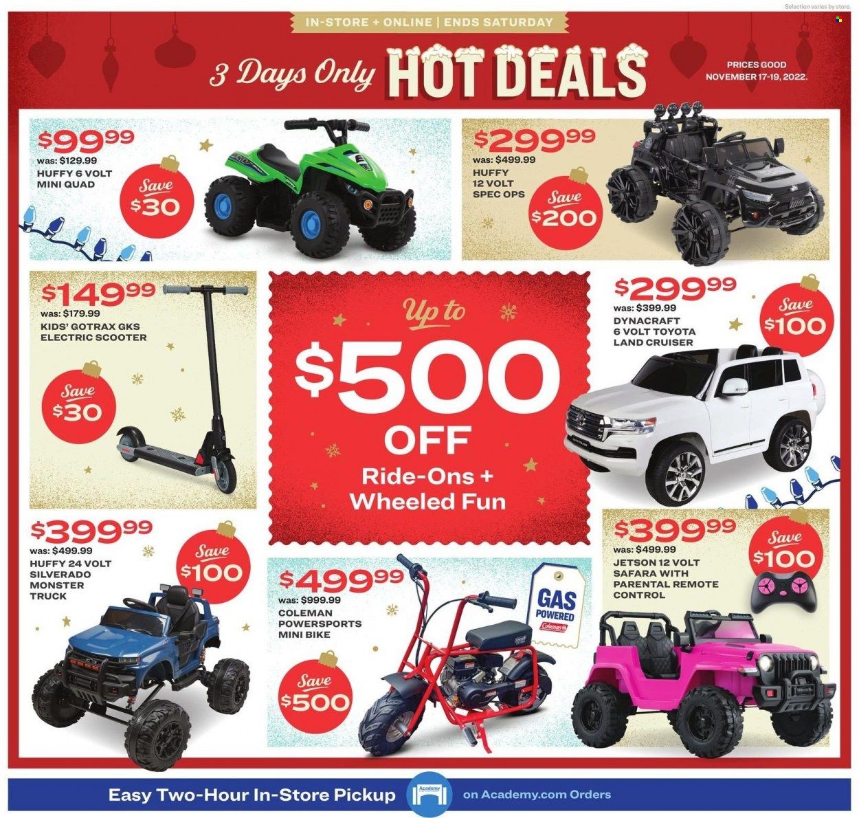 Academy Sports + Outdoors Weekly Ad Flyer Specials November 17 to November 19, 2022