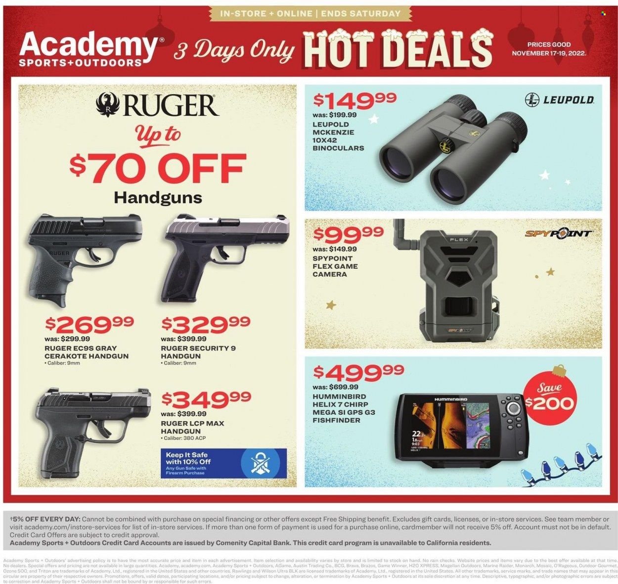 Academy Sports + Outdoors Weekly Ad Flyer Specials November 17 to November 19, 2022