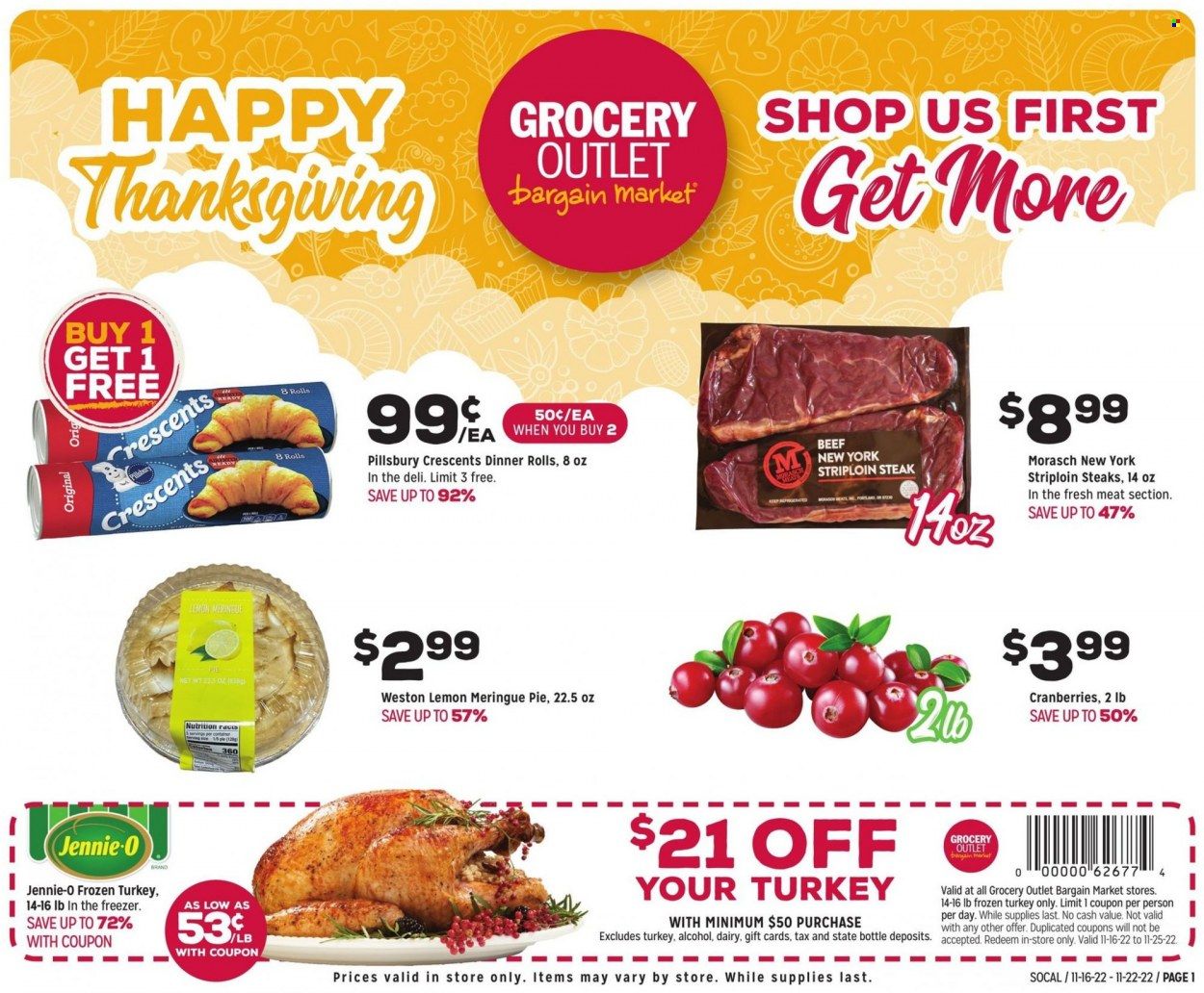 Grocery Outlet (CA, ID, OR, PA, WA) Weekly Ad Flyer Specials November 16 to November 23, 2022