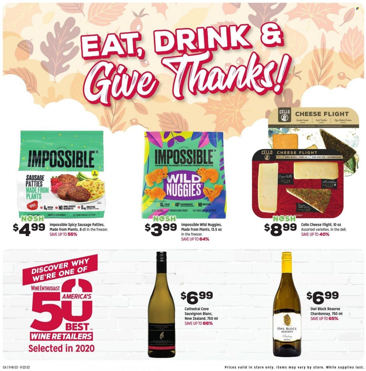Grocery Outlet (CA, ID, OR, PA, WA) Weekly Ad Flyer Specials November 16 to November 23, 2022