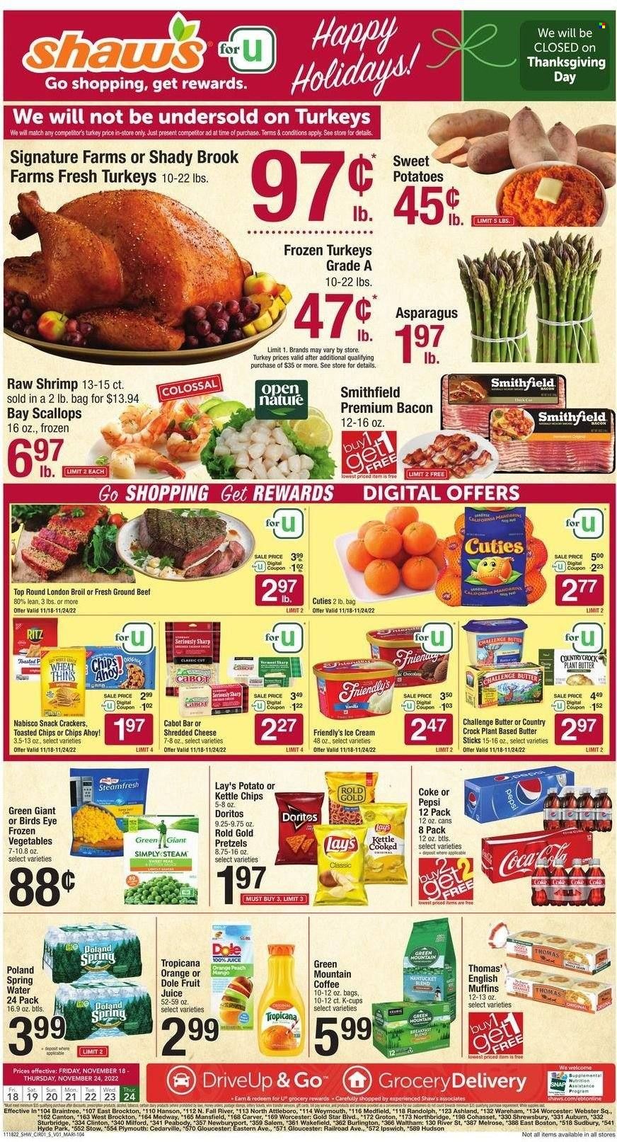 Shaw’s (MA, ME, NH, RI, VT) Weekly Ad Flyer Specials November 18 to November 24, 2022