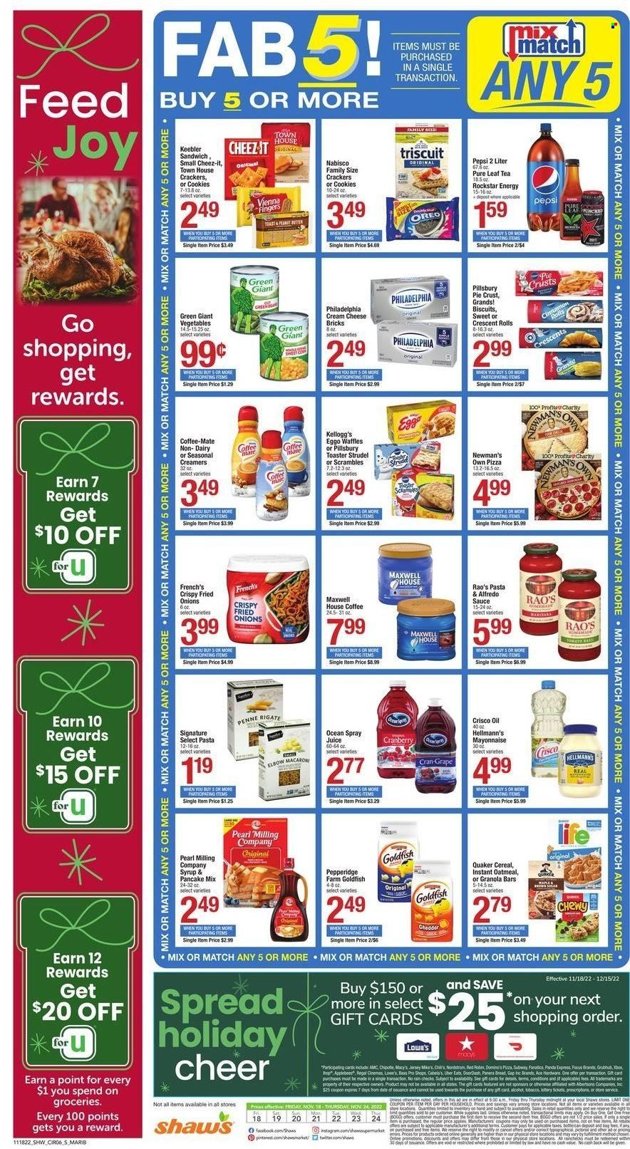 Shaw’s (MA, ME, NH, RI, VT) Weekly Ad Flyer Specials November 18 to November 24, 2022