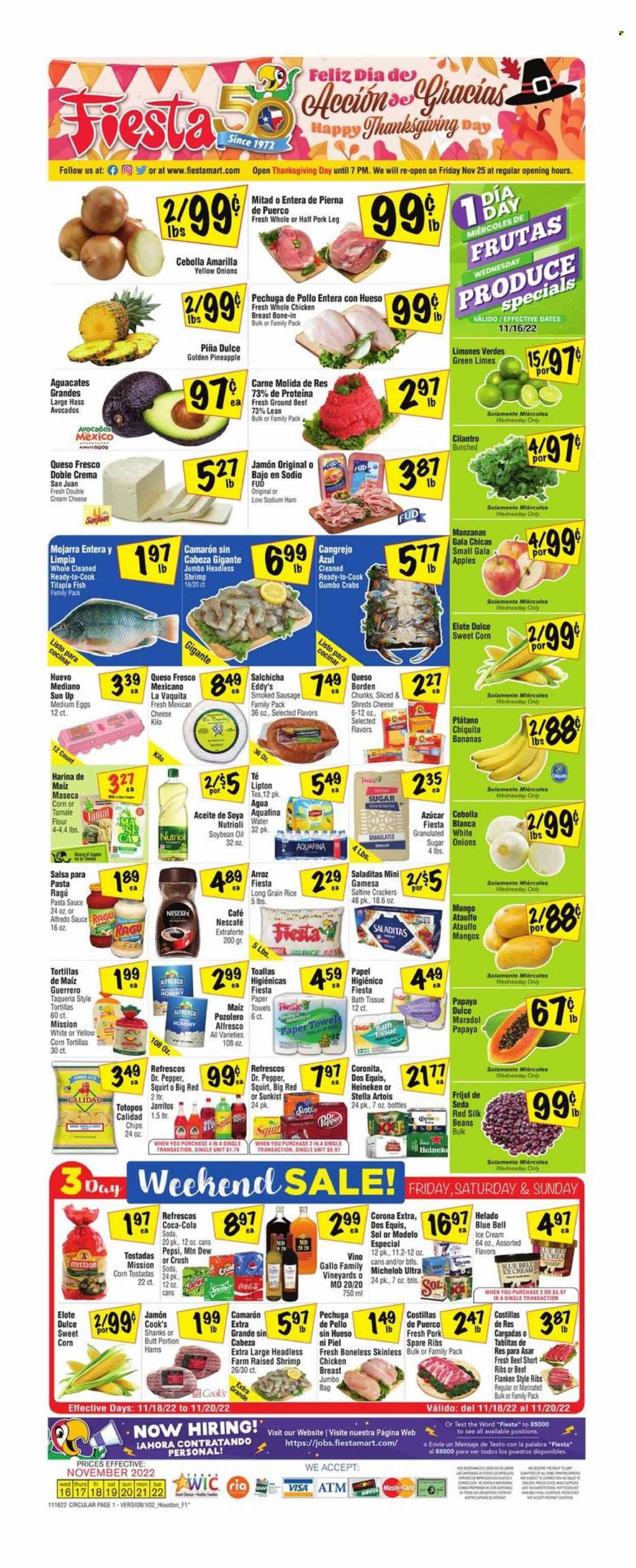Fiesta Mart (TX) Weekly Ad Flyer Specials November 16 to November 22, 2022