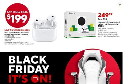Staples Weekly Ad Flyer Specials November 20 to November 26, 2022