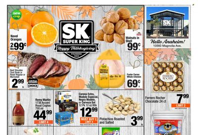 Super King Markets (CA) Weekly Ad Flyer Specials November 16 to November 22, 2022