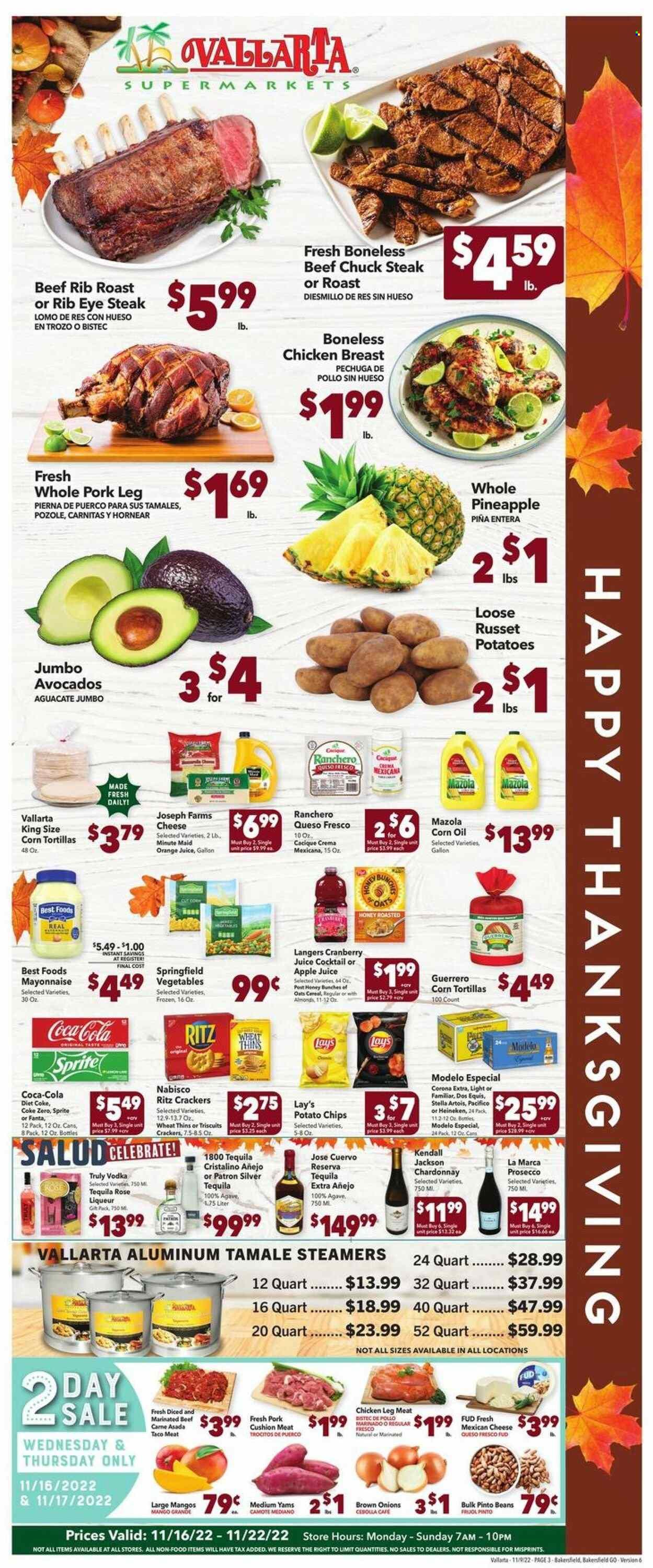 Vallarta (CA) Weekly Ad Flyer Specials November 16 to November 22, 2022