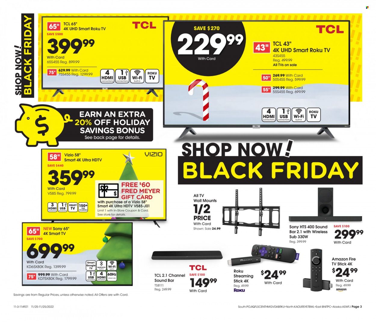 Fred Meyer Weekly Ad Flyer Specials November 25 to November 25, 2022