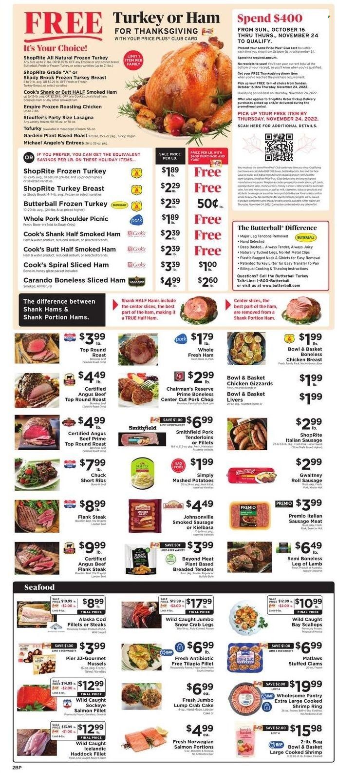 ShopRite (CT, DE, MD, NJ, NY, PA) Weekly Ad Flyer Specials November 20 to November 26, 2022