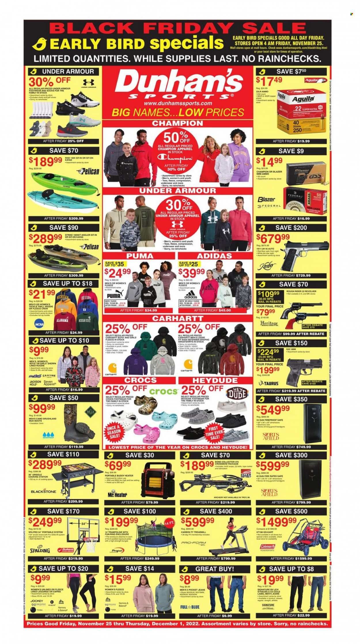 Dunham's Sports Weekly Ad Flyer Specials November 24 to December 1, 2022