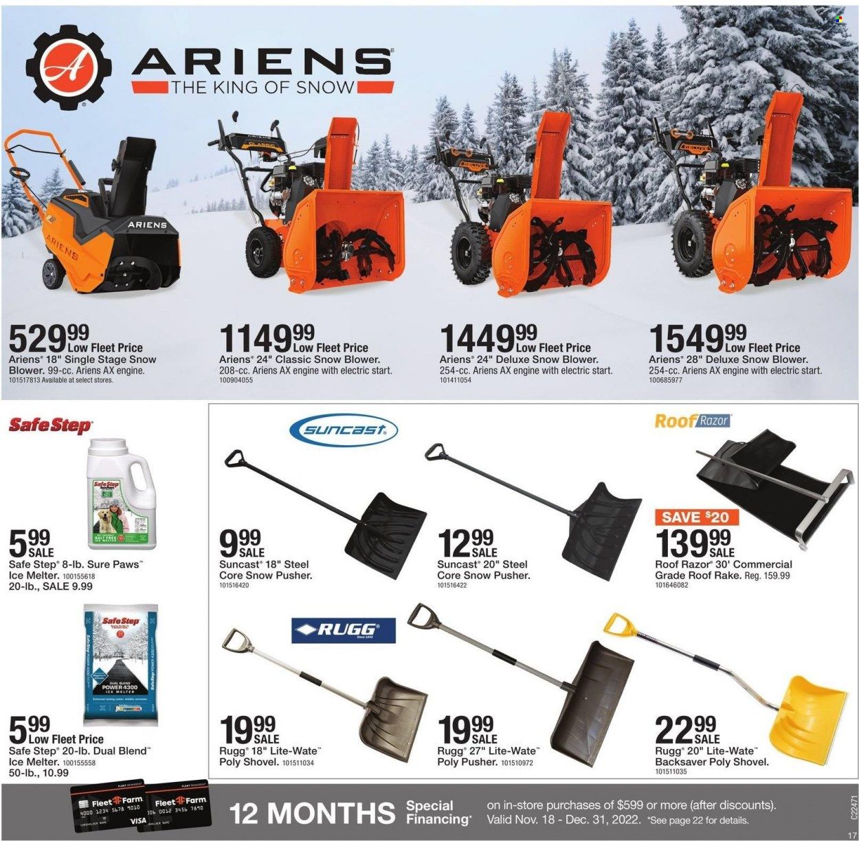 Fleet Farm (IA, MN, ND, WI) Weekly Ad Flyer Specials November 18 to November 26, 2022