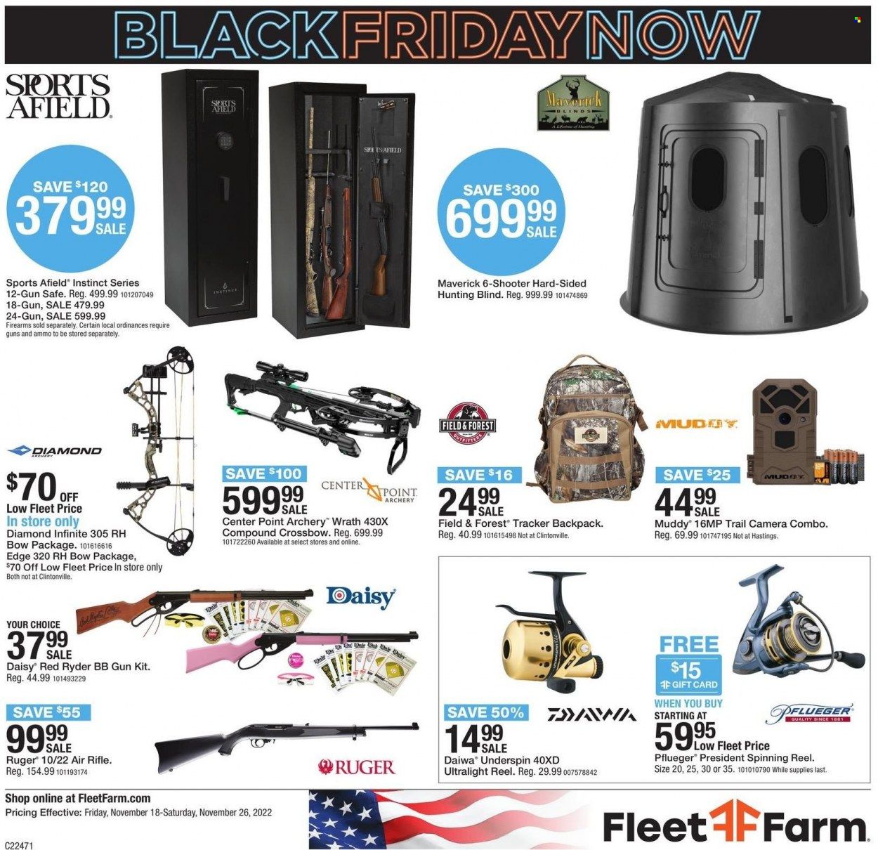 Fleet Farm (IA, MN, ND, WI) Weekly Ad Flyer Specials November 18 to November 26, 2022