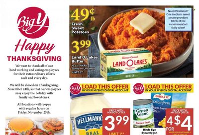Big Y (CT) Weekly Ad Flyer Specials November 17 to November 23, 2022