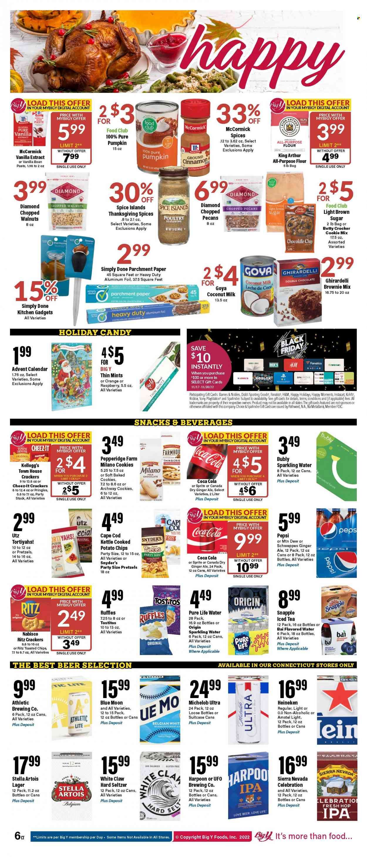 Big Y (CT) Weekly Ad Flyer Specials November 17 to November 23, 2022