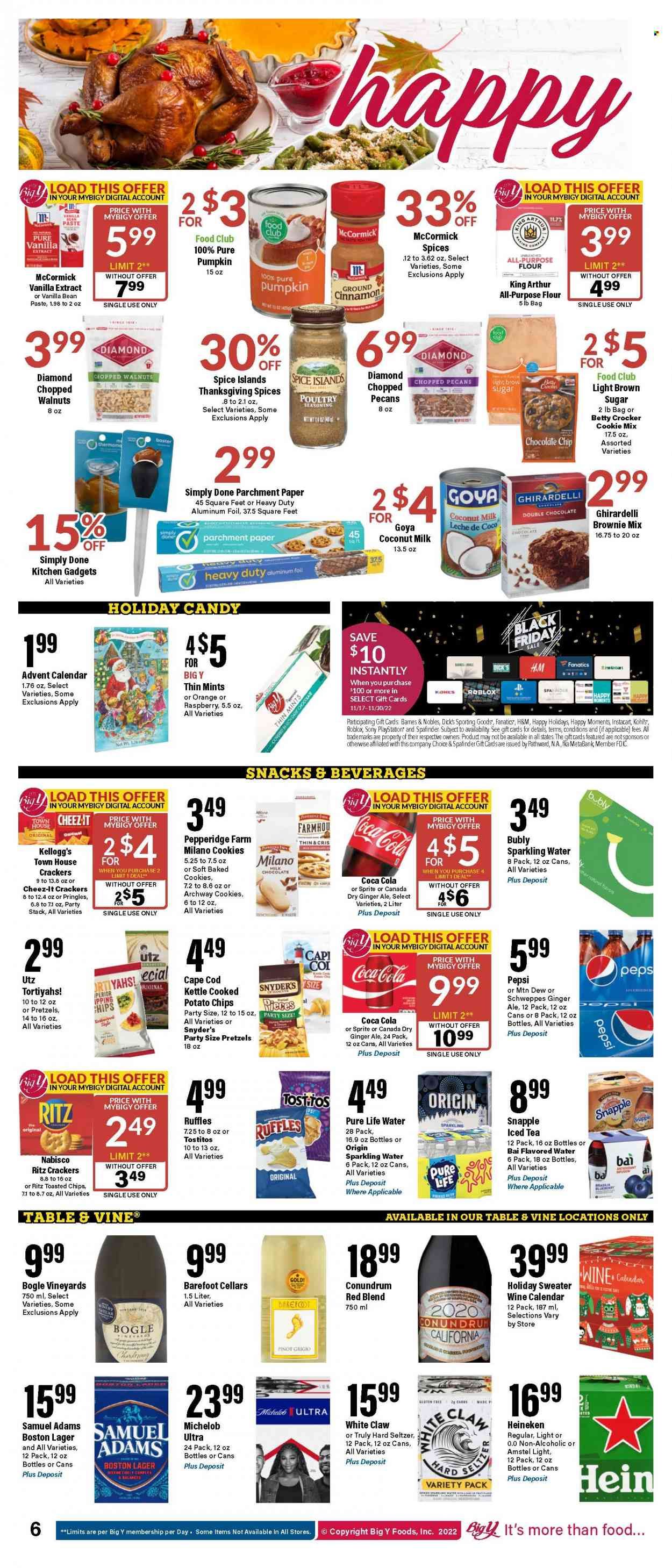 Big Y (CT, MA) Weekly Ad Flyer Specials November 17 to November 23, 2022