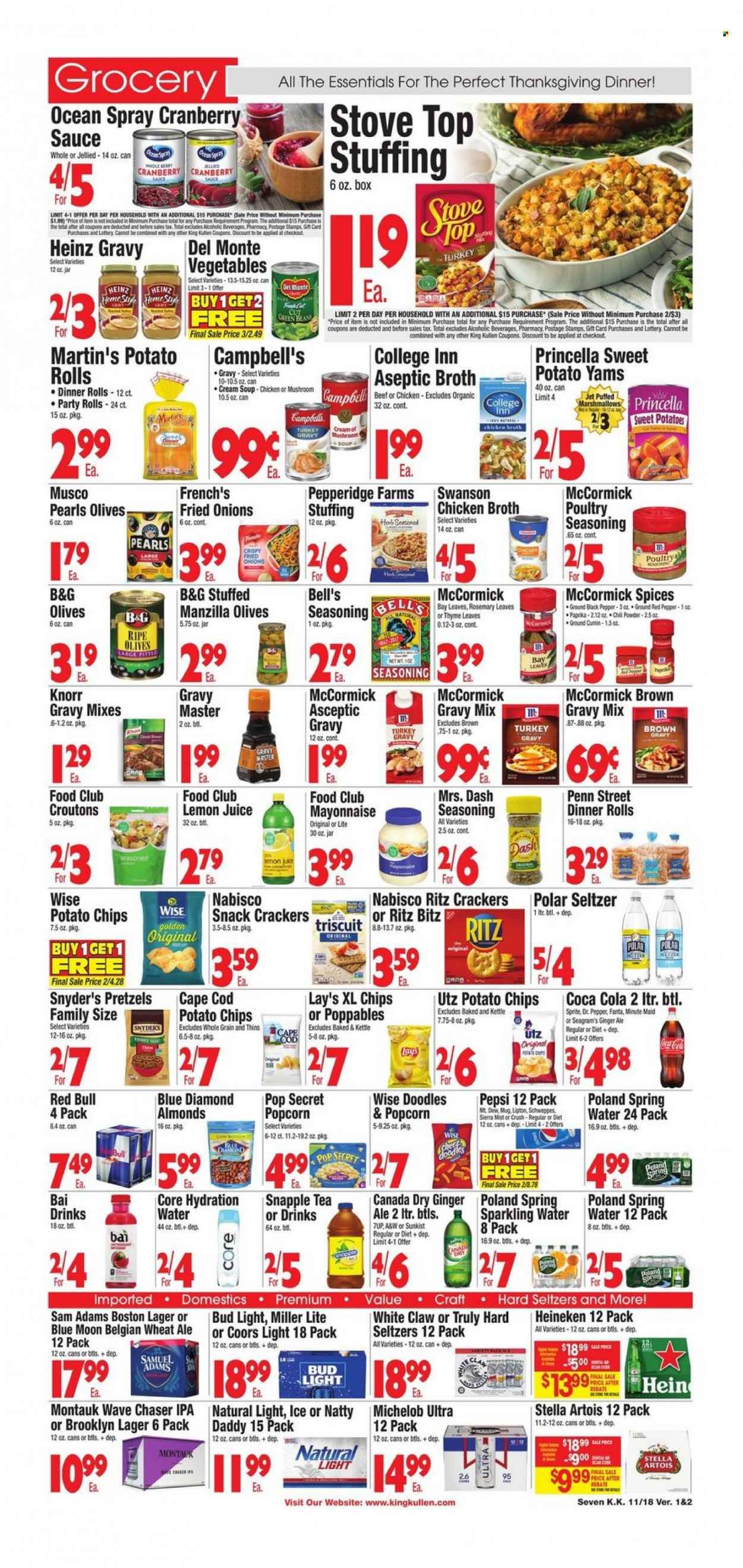 King Kullen (NY) Weekly Ad Flyer Specials November 18 to November 24, 2022