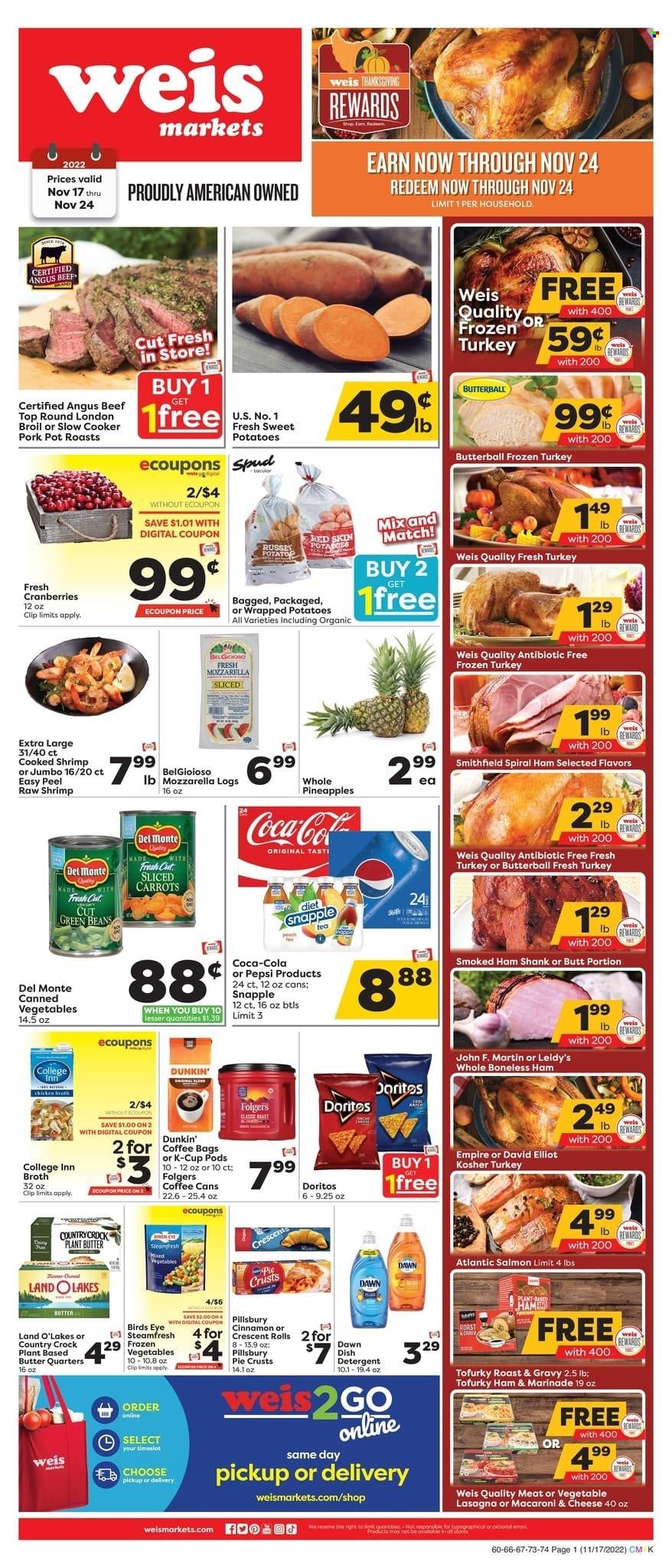 Weis (MD, NY, PA) Weekly Ad Flyer Specials November 17 to November 24, 2022