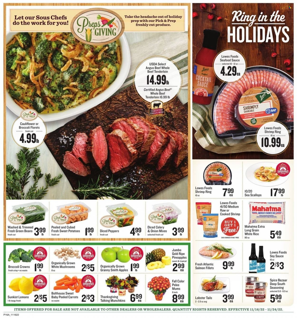 Lowes Foods (NC, SC) Weekly Ad Flyer Specials November 16 to November 24, 2022
