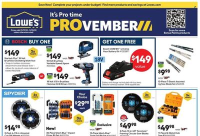 Lowe's Weekly Ad Flyer Specials November 17 to November 23, 2022