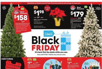 Lowe's Weekly Ad Flyer Specials November 17 to November 23, 2022