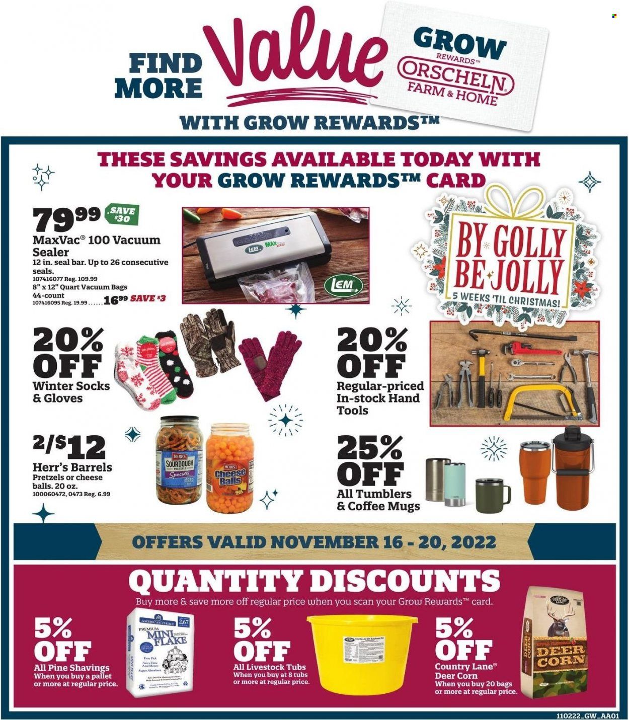 Orscheln Farm and Home (IA, IN, KS, MO, NE, OK) Weekly Ad Flyer Specials November 16 to November 20, 2022