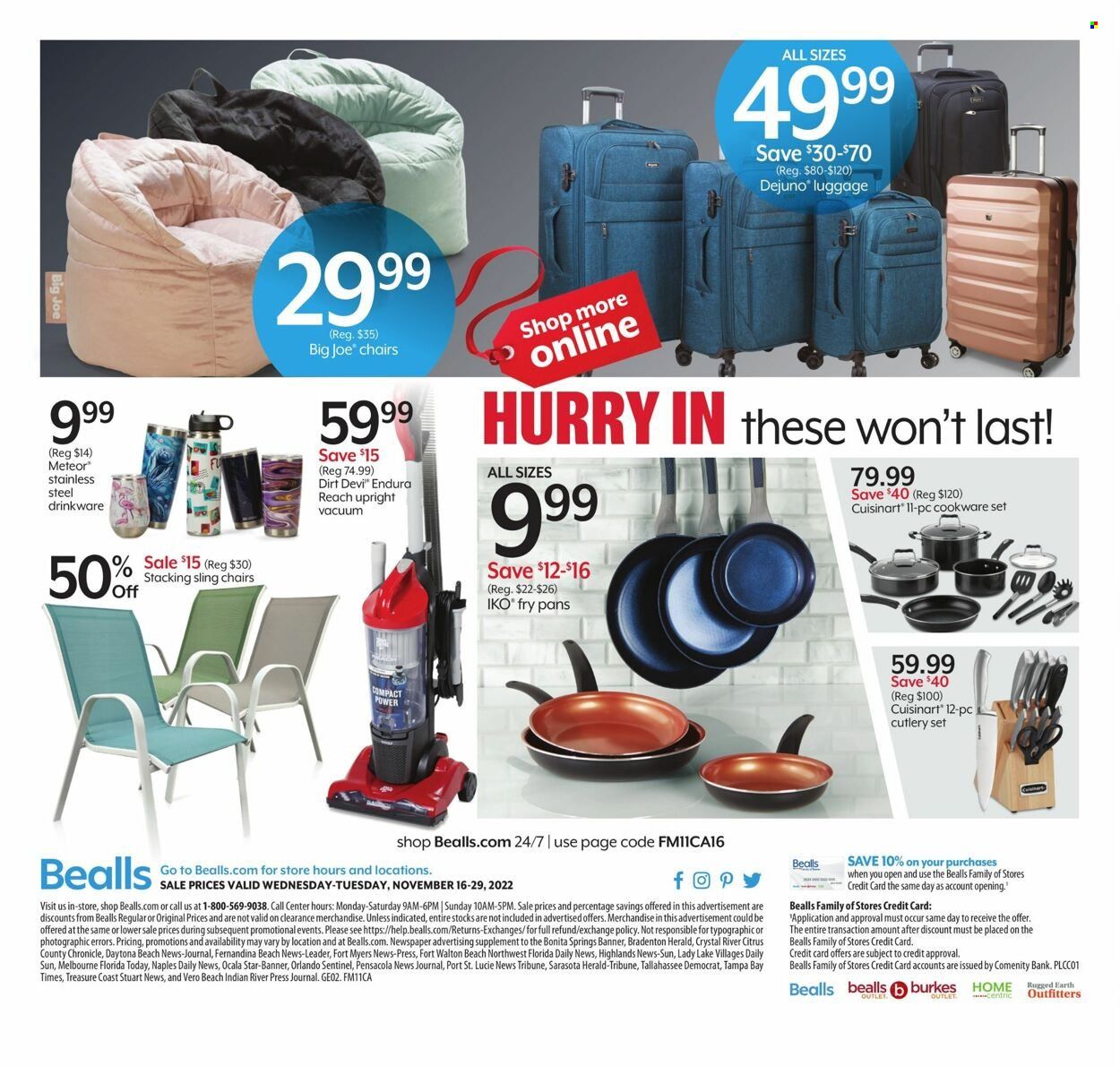 Bealls Florida (FL) Weekly Ad Flyer Specials November 16 to November 29, 2022