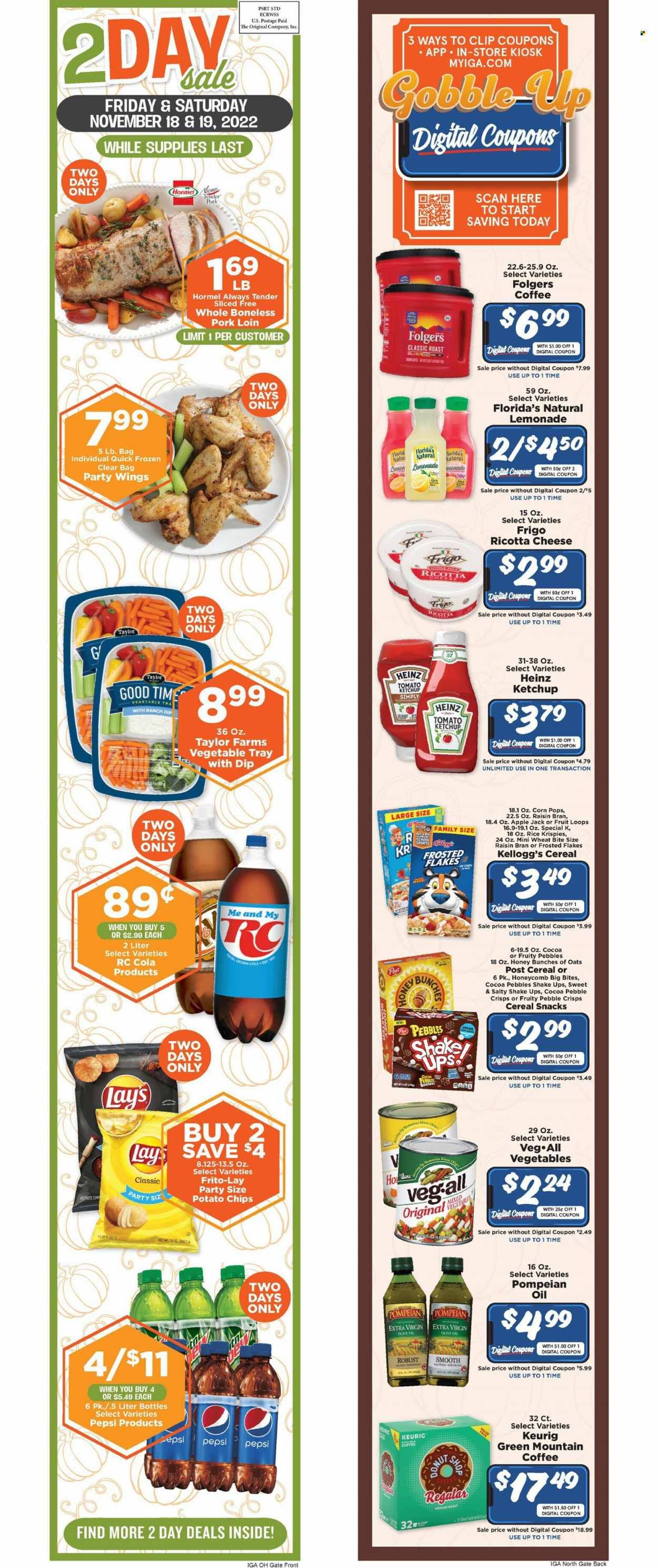 IGA (OH) Weekly Ad Flyer Specials November 16 to November 29, 2022