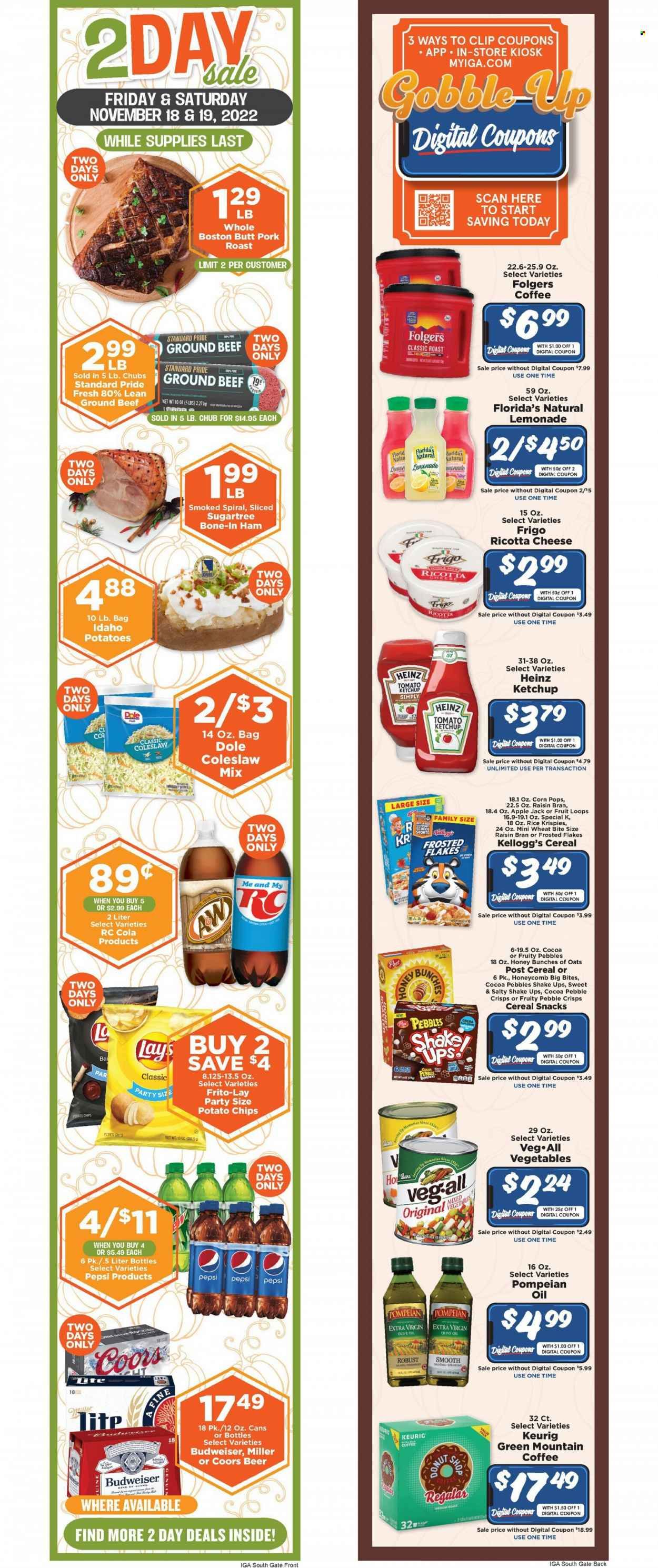 IGA (KY) Weekly Ad Flyer Specials November 16 to November 29, 2022