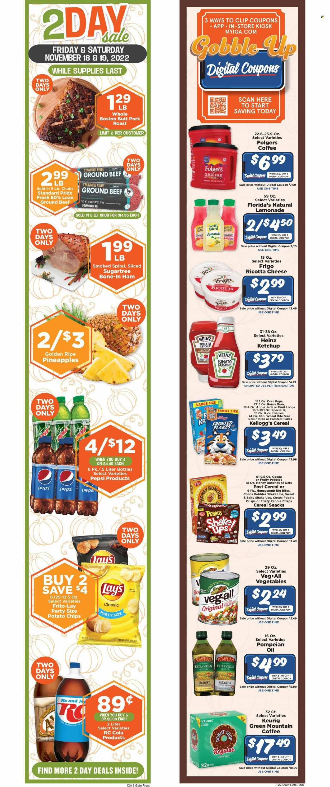 IGA (TN) Weekly Ad Flyer Specials November 16 to November 29, 2022