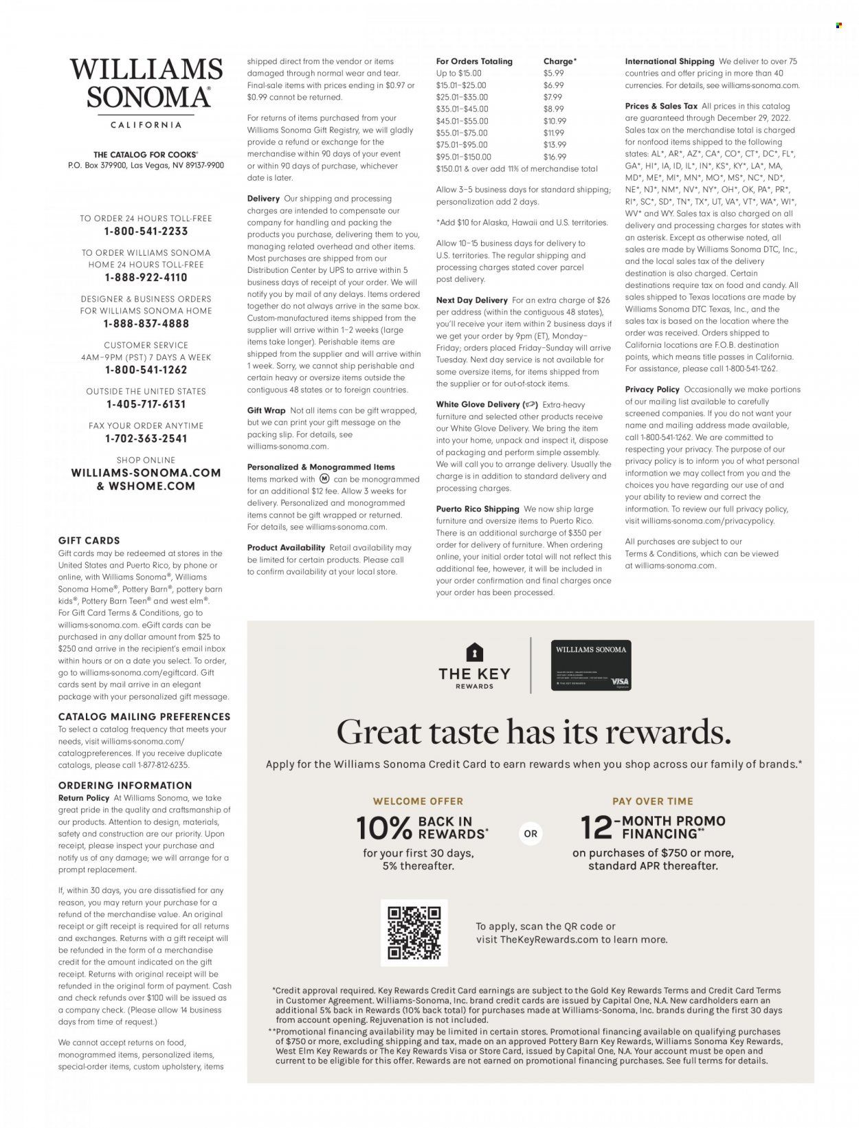 Williams-Sonoma Promotions & Flyer Specials January 2023