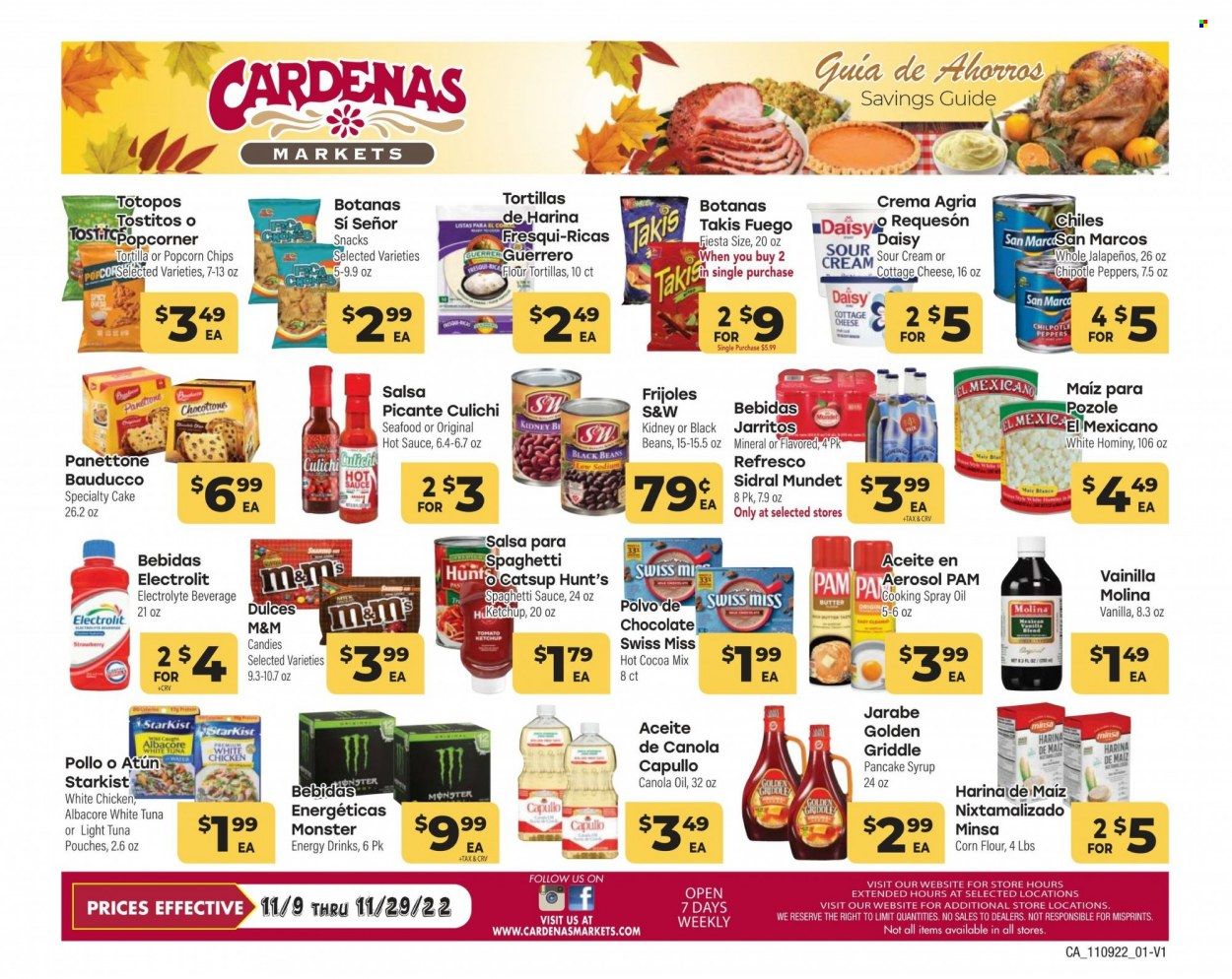 Cardenas (CA, NV) Weekly Ad Flyer Specials November 9 to November 29, 2022