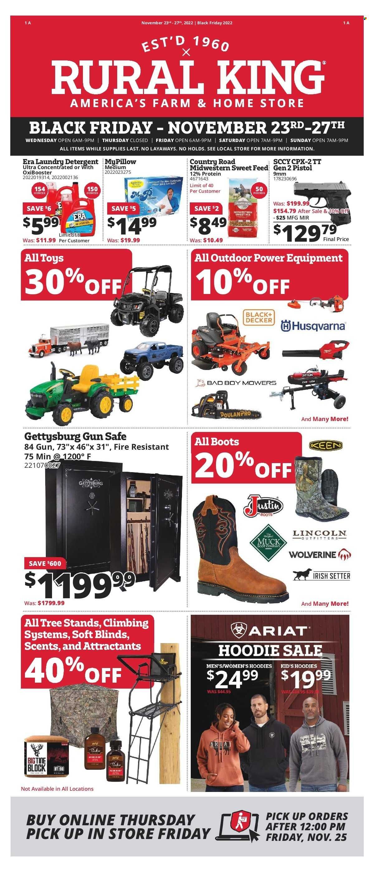 Rural King Weekly Ad Flyer Specials November 23 to November 27, 2022