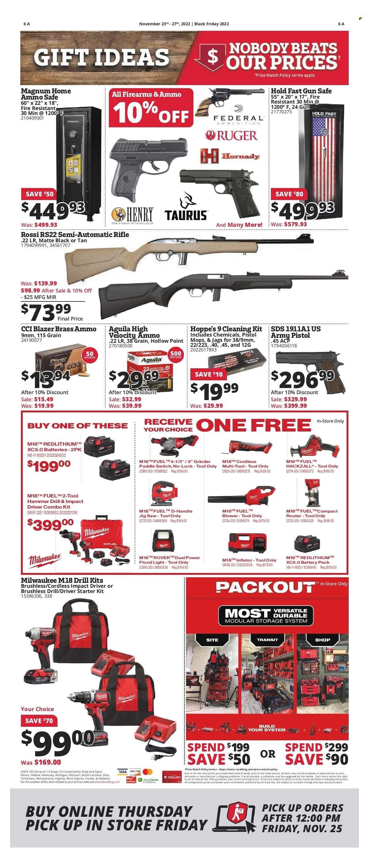 Rural King Weekly Ad Flyer Specials November 23 to November 27, 2022