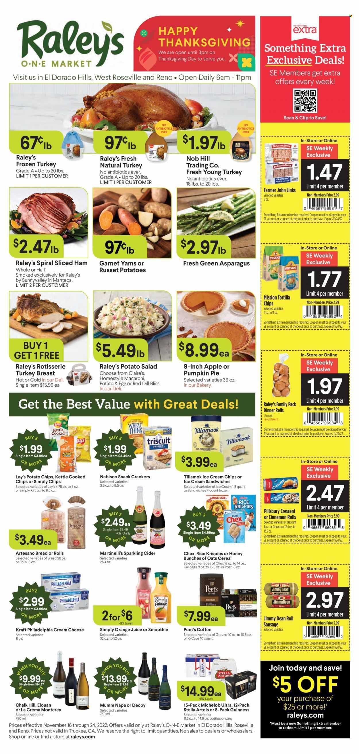 Raley's (CA, NV) Weekly Ad Flyer Specials November 16 to November 24, 2022
