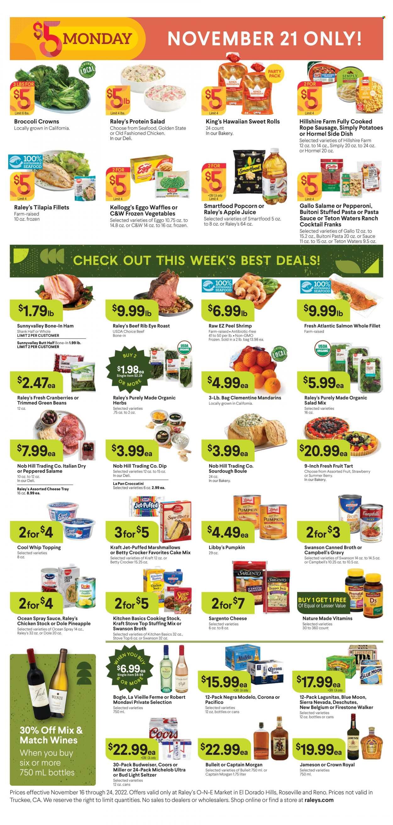 Raley's (CA, NV) Weekly Ad Flyer Specials November 16 to November 24, 2022