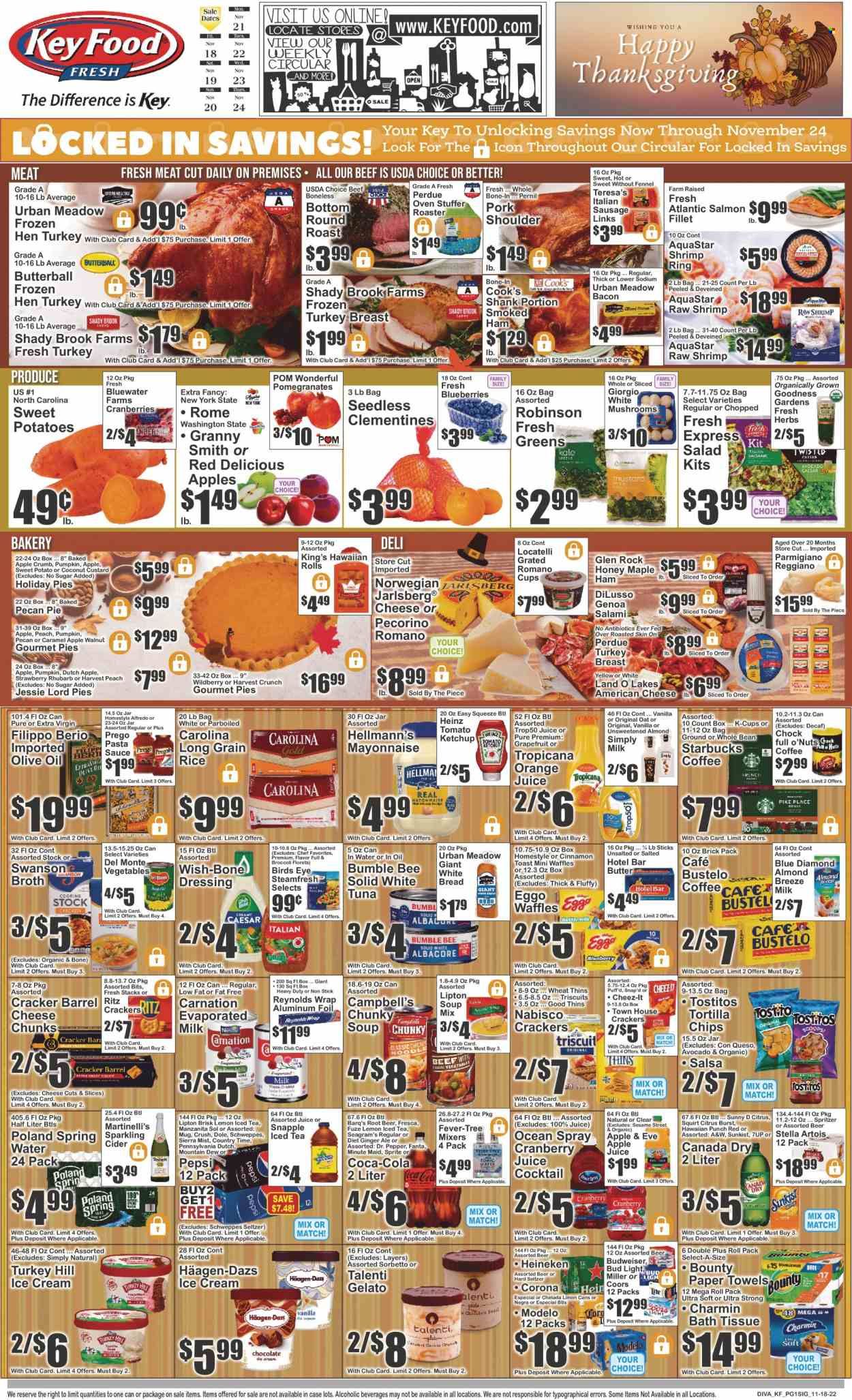 Key Food (NY) Weekly Ad Flyer Specials November 18 to November 24, 2022