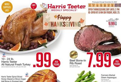 Harris Teeter Weekly Ad Flyer Specials November 16 to November 24, 2022