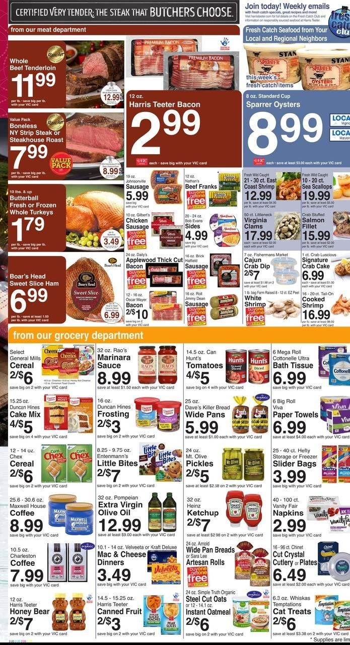 Harris Teeter Weekly Ad Flyer Specials November 16 to November 24, 2022