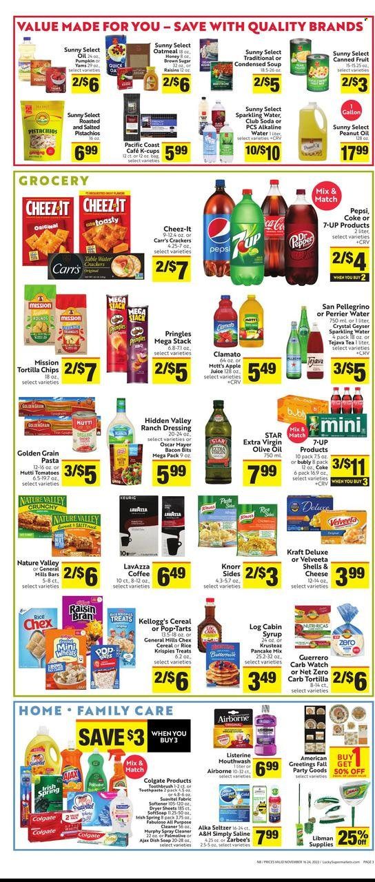 Lucky California Weekly Ad Flyer Specials November 16 to November 24, 2022