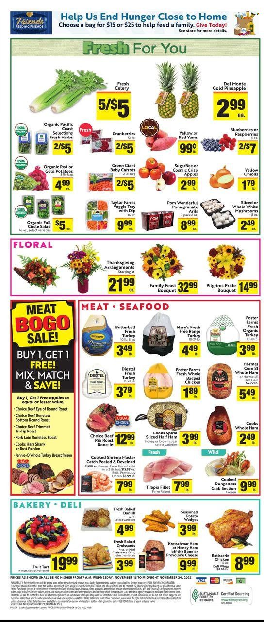 Lucky California Weekly Ad Flyer Specials November 16 to November 24, 2022