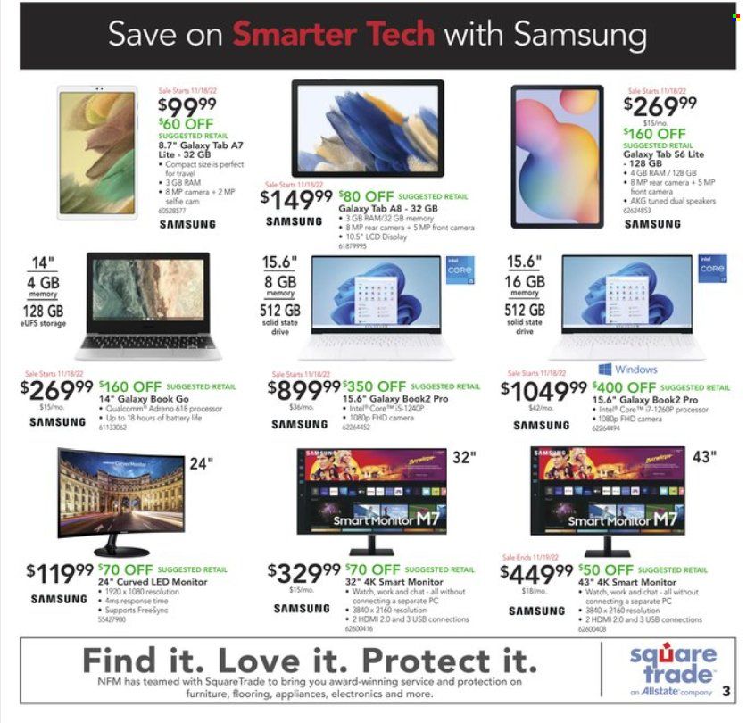 Nebraska Furniture Mart (IA, KS, NE, TX) Weekly Ad Flyer Specials November 16 to November 21, 2022