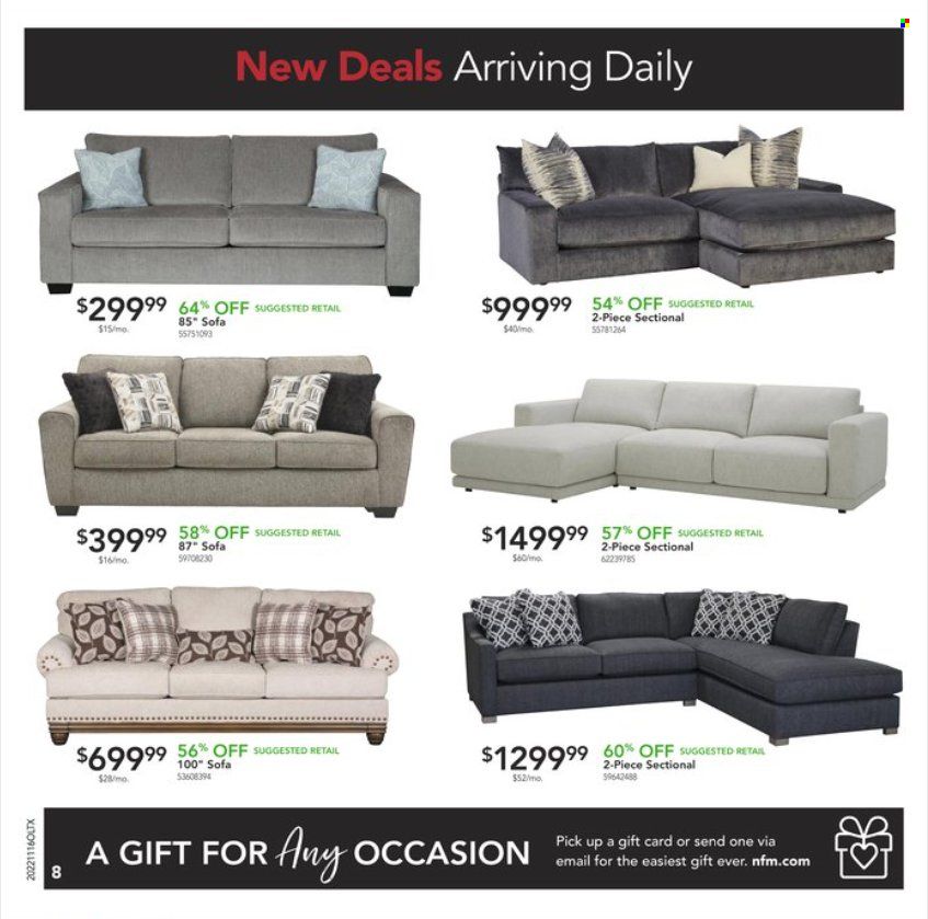 Nebraska Furniture Mart (IA, KS, NE, TX) Weekly Ad Flyer Specials November 16 to November 21, 2022