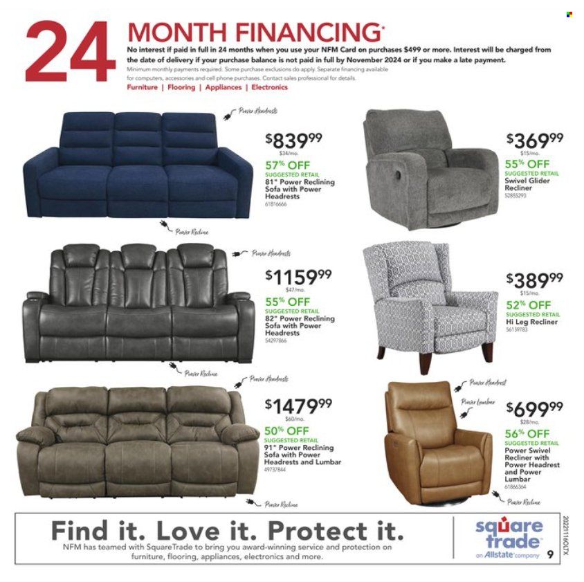 Nebraska Furniture Mart (IA, KS, NE, TX) Weekly Ad Flyer Specials November 16 to November 21, 2022