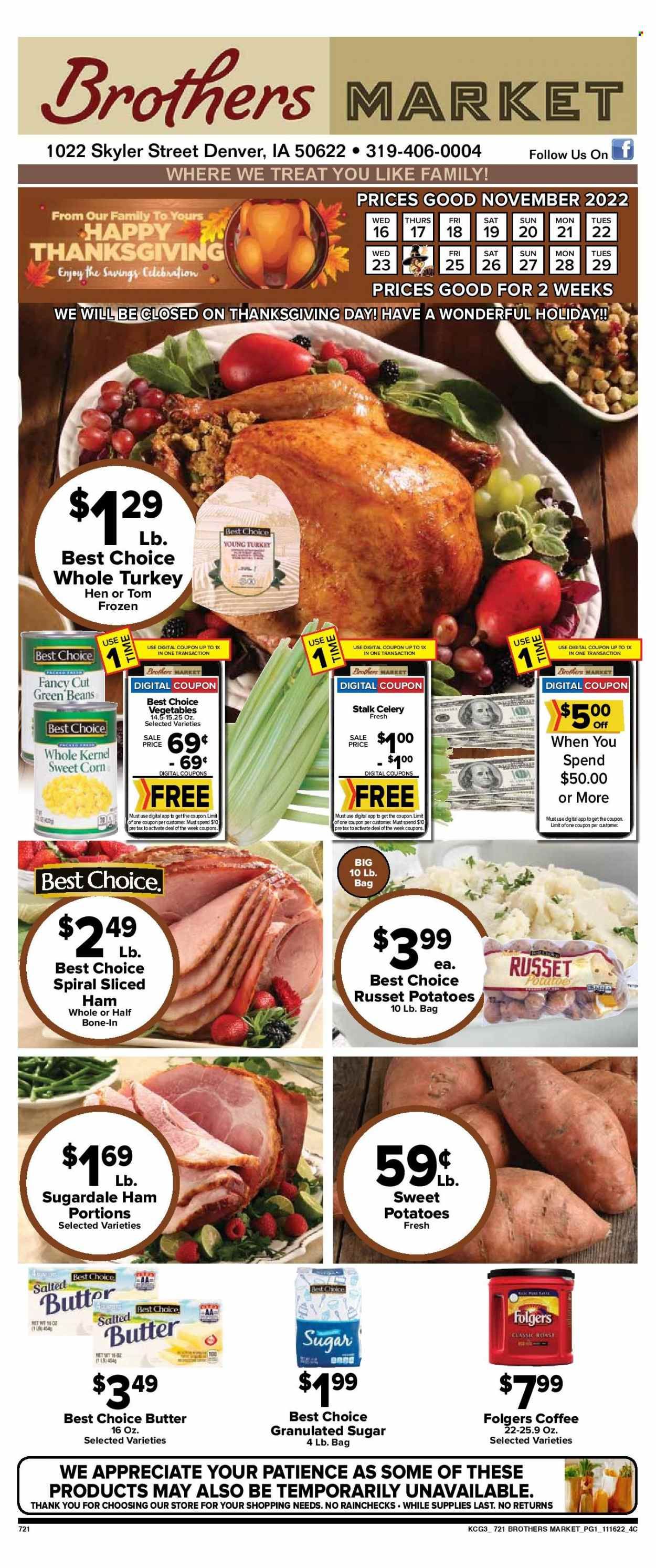 Brothers Market (IA, KS, MO) Weekly Ad Flyer Specials November 16 to November 29, 2022