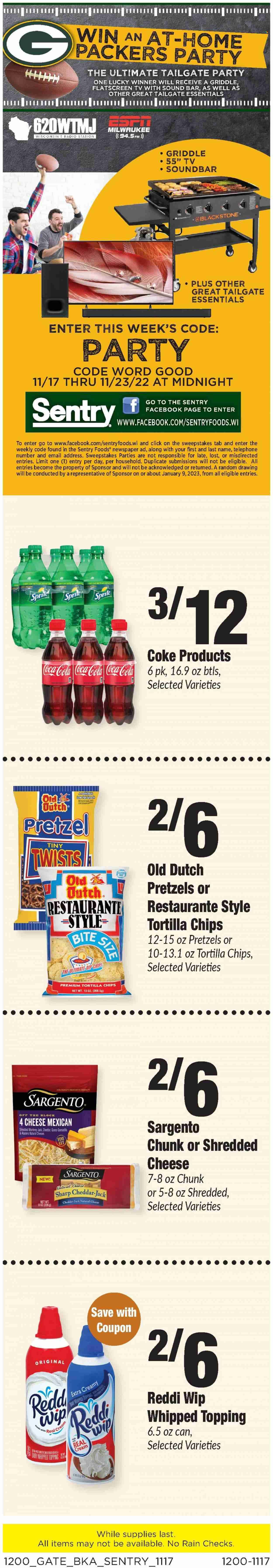 Sentry Foods (WI) Weekly Ad Flyer Specials November 17 to November 24, 2022
