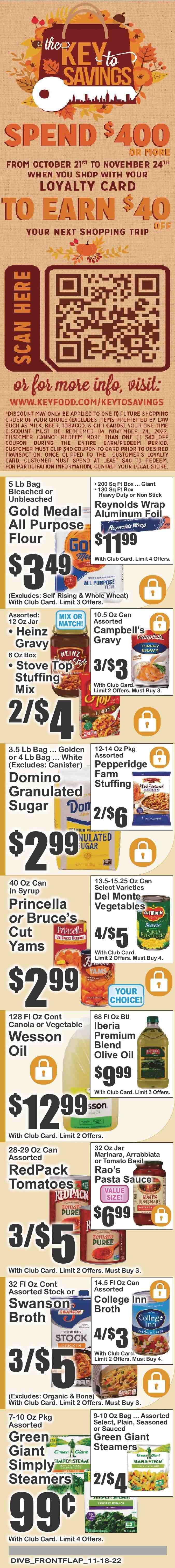 Super Fresh (NY) Weekly Ad Flyer Specials November 18 to November 24, 2022